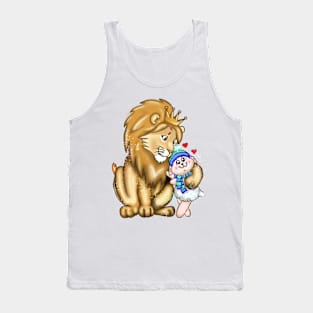 Lion and a little lamb (boy) Tank Top